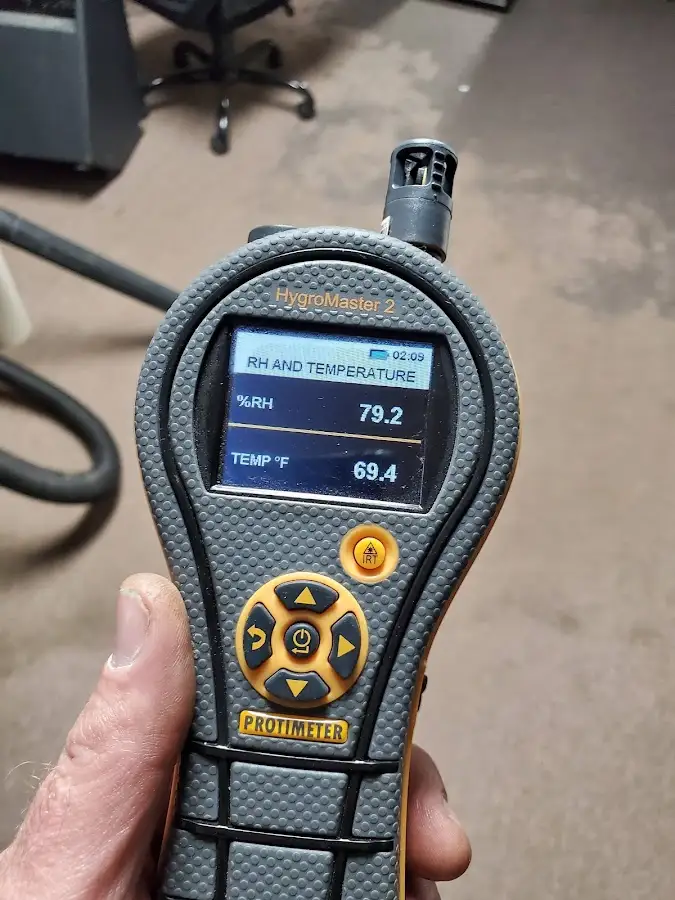 Moisture meter humidity assessment for Fire & Smoke Damage Restoration in West York